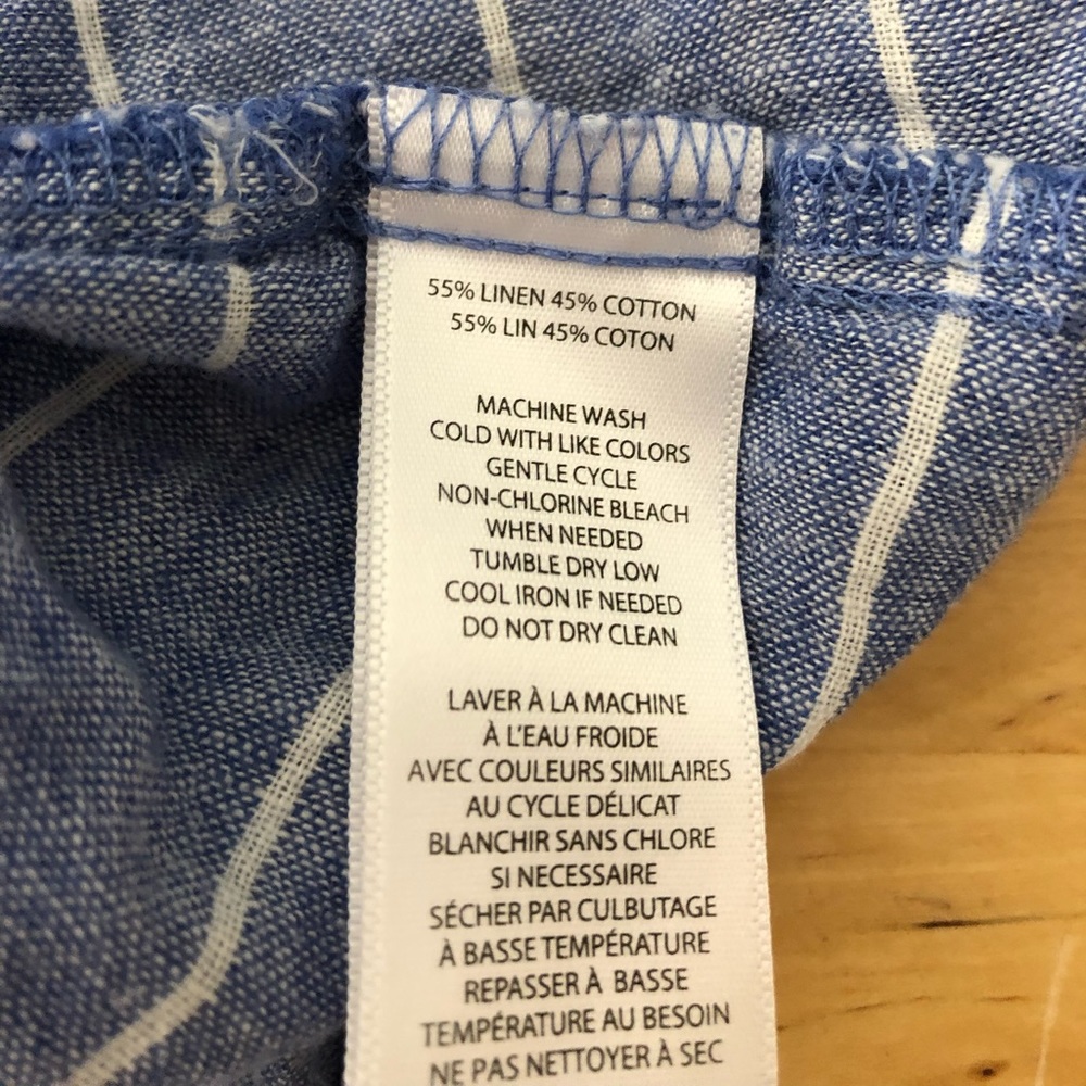 BeachLunchLounge Line/Cotton short sleeve top S - Picture 14 of 14